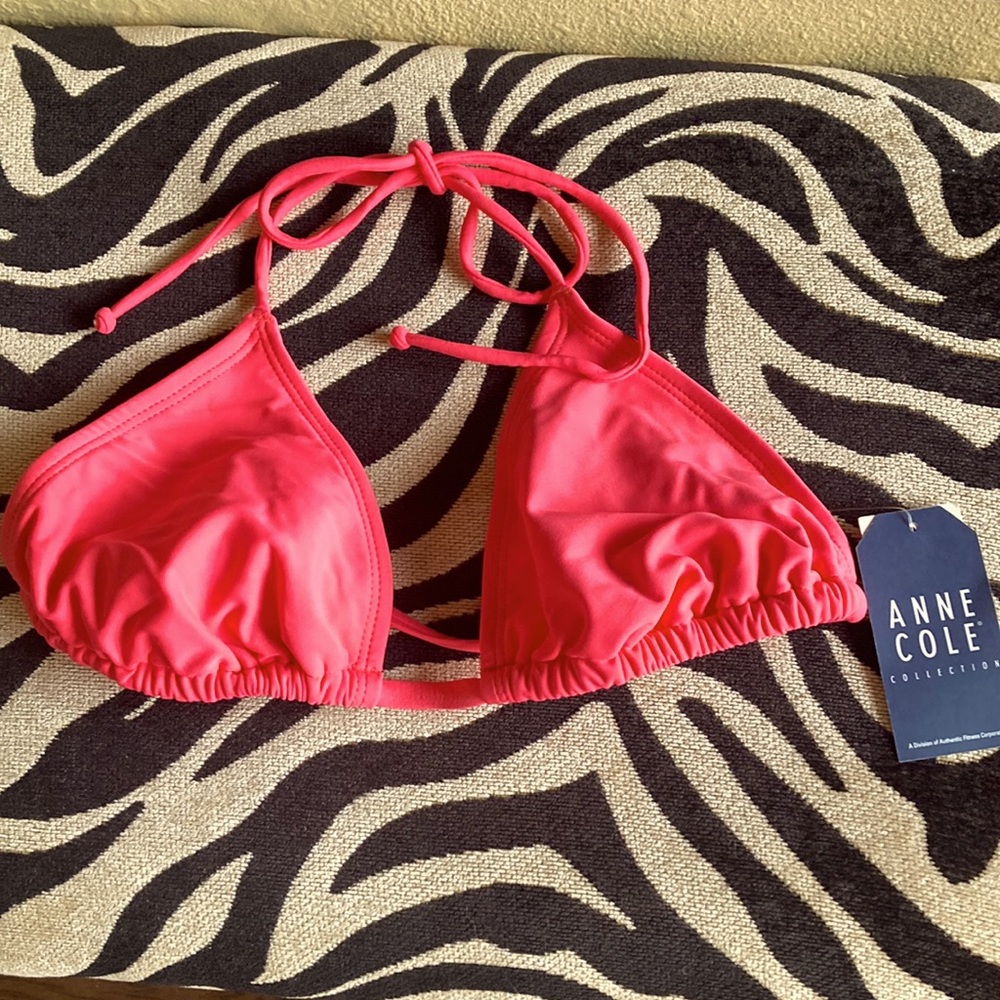 Anne Cole Collection swimwear String Bikini Top Size 12 NWT